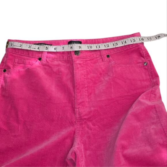 Talbots Pink Corduroy Straight Leg Women's Pink Jeans Pants Size 10P Petite - Picture 5 of 11